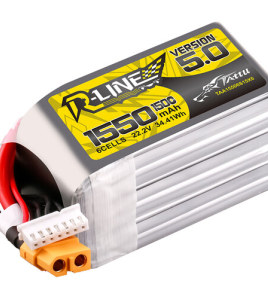 Tattu R-Line 1550mAh 6S 22.2V LiPo Battery Pack XT60 V5.0 – High Performance FPV Racing Drone Battery