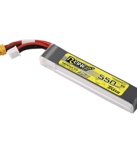 Tattu R-Line 550mAh 2S 7.4V 95C LiPo Battery Pack with XT30 Plug – High Performance FPV Racing Drone Battery