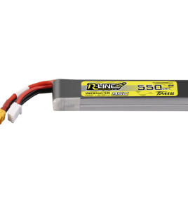 Tattu R-Line 550mAh 2S 7.4V 95C LiPo Battery Pack with XT30 Plug – High Performance FPV Racing Drone Battery