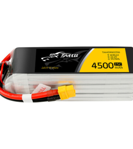 Tattu 4500mAh 6S 22.2V LiPo Battery Pack with XT60 Plug – High Capacity FPV &amp; Drone Power Battery