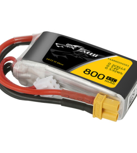 Tattu 800mAh 2S 7.4V LiPo Battery Pack with XT30 Plug – High Performance FPV Drone Battery