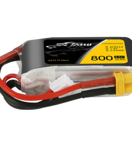 Tattu 800mAh 2S 7.4V LiPo Battery Pack with XT30 Plug – High Performance FPV Drone Battery