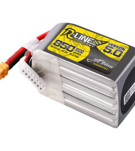 Tattu R-Line Version 5.0 850mAh 6S 150C 22.2V LiPo Battery with XT30U-F Plug for FPV Racing Drones