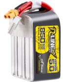 Tattu R-Line Version 5.0 850mAh 6S 150C 22.2V LiPo Battery with XT30U-F Plug for FPV Racing Drones