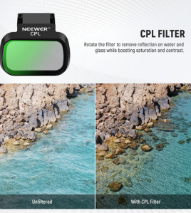 Neewer 6-Piece CPL/UV/ND Filter Kit for DJI Drones – ND4, ND8, ND16, CPL &amp; UV Camera Lens Filtersparated with comma