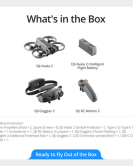 DJI Avata 2 FPV Drone Fly More Combo with Goggles 3 & 1 Battery FPV Drone